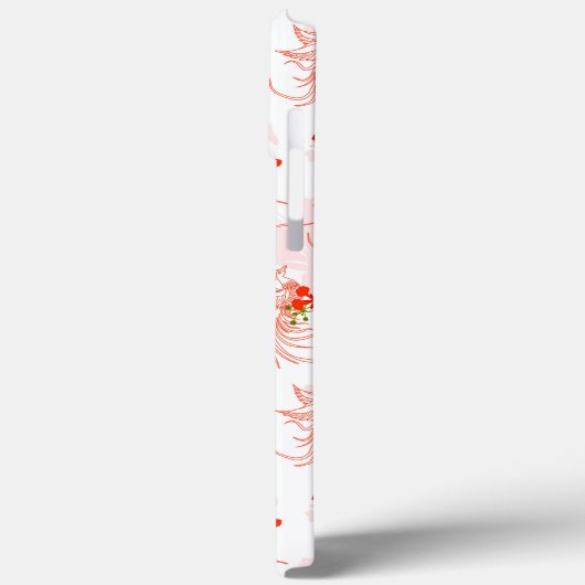 Phoenix Bird and Phoenix Flower Seamless Pattern Case-Mate iPhone Case (Achterkant / Links)