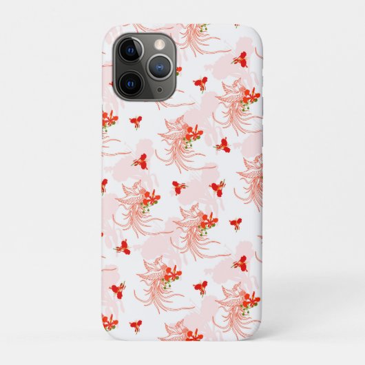 Phoenix Bird and Phoenix Flower Seamless Pattern Case-Mate iPhone Case (Achterkant)
