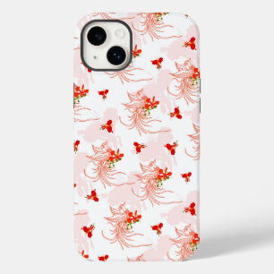 Phoenix Bird and Phoenix Flower Seamless Pattern Case-Mate iPhone 14 Plus Hoesje