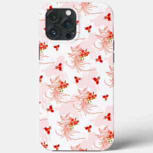 Phoenix Bird and Phoenix Flower Seamless Pattern Case-Mate iPhone Case