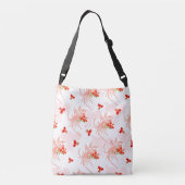 Phoenix Bird and Phoenix Flower Seamless Pattern Crossbody Tas (Achterkant)