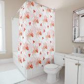 Phoenix Bird and Phoenix Flower Seamless Pattern Douchegordijn (In situ)