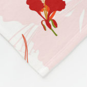 Phoenix Bird and Phoenix Flower Seamless Pattern Fleece Deken (Hoek)