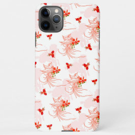 Phoenix Bird and Phoenix Flower Seamless Pattern iPhone 11Pro Max Hoesje