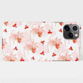 Phoenix Bird and Phoenix Flower Seamless Pattern iPhone Hoesje (Achterkant horizontaal)