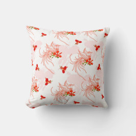 Phoenix Bird and Phoenix Flower Seamless Pattern Kussen