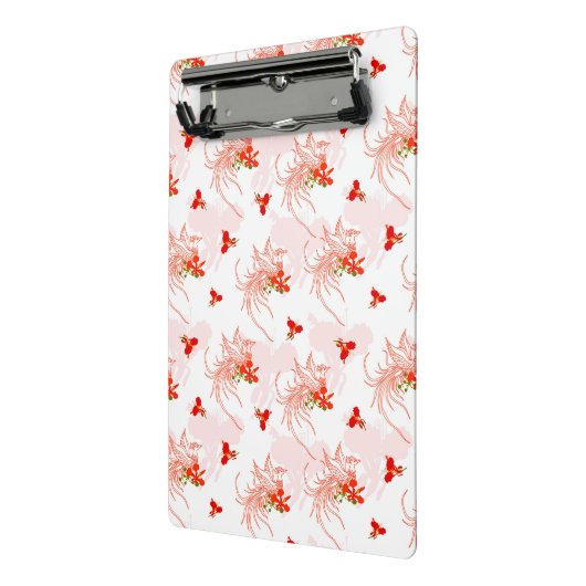 Phoenix Bird and Phoenix Flower Seamless Pattern Mini Klembord (Angled2)