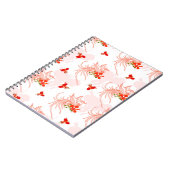 Phoenix Bird and Phoenix Flower Seamless Pattern Notitieboek (Linkerzijde)