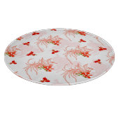 Phoenix Bird and Phoenix Flower Seamless Pattern Snijplank (Hoek)