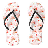 Phoenix Bird and Phoenix Flower Seamless Pattern Teenslippers (Voetbed)