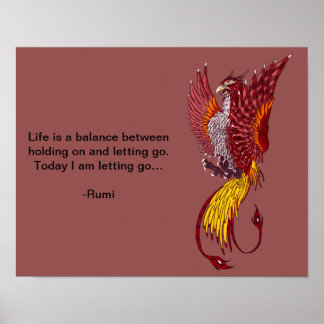 Phoenix Bird Art Poster