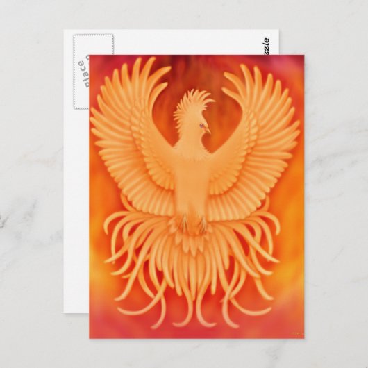 Phoenix Bird Briefkaart (Voorkant / Achterkant)