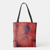Phoenix Bird Canvas tas (Achterkant)