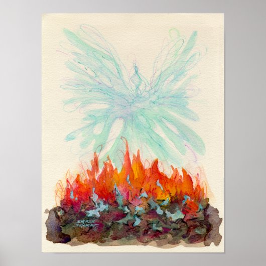 PHOENIX BIRD door SHARON SHARPE Poster (Voorkant)