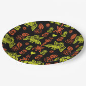 Phoenix Bird Folk Art Print Papieren Bordje (Gekanteld)