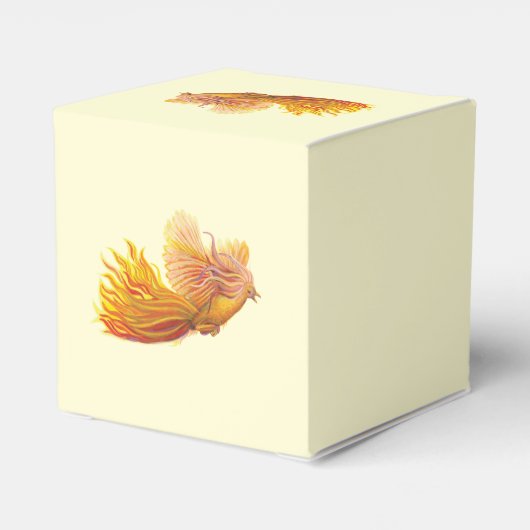 Phoenix Bird in Flight Bedankdoosjes (Achterkant)