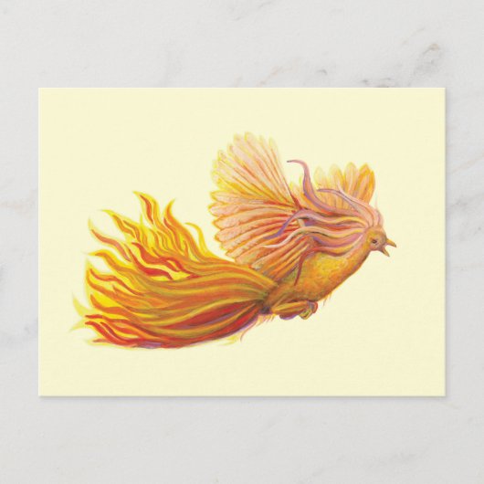 Phoenix Bird in Flight Briefkaart (Voorkant)