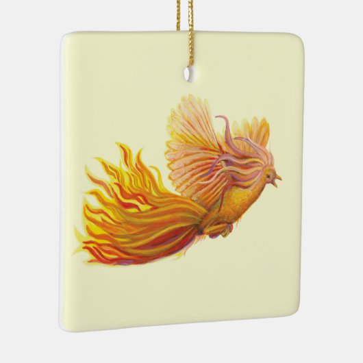 Phoenix Bird in Flight Keramisch Ornament (Rechts)