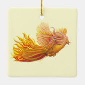 Phoenix Bird in Flight Keramisch Ornament (Achterkant)