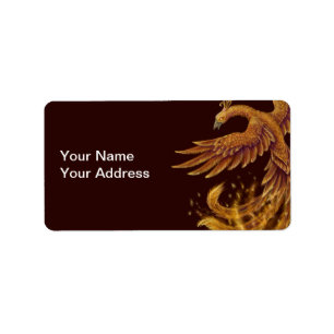 Phoenix Bird Label