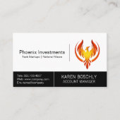 Phoenix Bird Logo Visitekaartje (Voorkant)