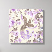 Phoenix Bird met waterverf Canvas Afdruk (Voorkant)