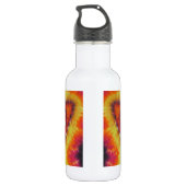 Phoenix Bird Peace Signs Tie Dye Waterfles (Achterkant)