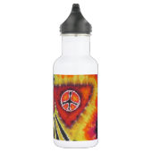 Phoenix Bird Peace Signs Tie Dye Waterfles (Rechts)