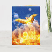 Phoenix Bird RISE BOVEN JE TROUBELE Kaart (Voorkant)