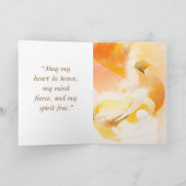 Phoenix Bird RISE BOVEN JE TROUBELE Kaart (Binnen)