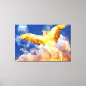 Phoenix Bird RISE BOVEN JE TROUBLES Canvas Afdruk (Voorkant)