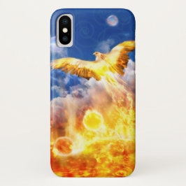 Phoenix Bird RISE BOVEN JE TROUBLES iPhone 16 Hoesje
