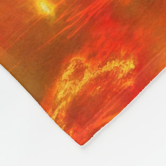 Phoenix Bird RISE BOVEN JE TROUBLES Fleece Deken (Hoek)