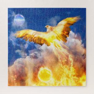 Phoenix Bird RISE BOVEN JE TROUBLES Legpuzzel
