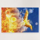 Phoenix Bird RISE BOVEN JE TROUBLES Legpuzzel (Horizontaal)