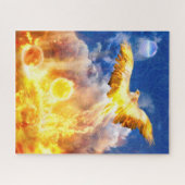 Phoenix Bird RISE BOVEN JE TROUBLES Legpuzzel (Horizontaal)