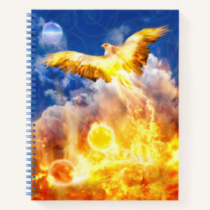 Phoenix Bird RISE BOVEN JE TROUBLES Notitieboek