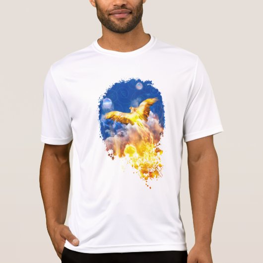Phoenix Bird RISE BOVEN JE TROUBLES Sweatshirt T (Voorkant)