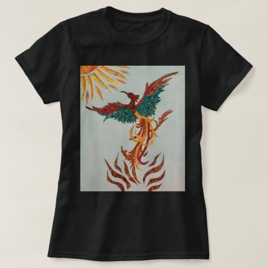 Phoenix Bird Rises T-Shirt (Design voorkant)