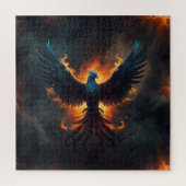 Phoenix Bird Rising met vlammen Legpuzzel (Verticaal)