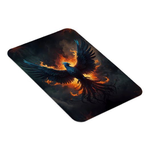 Phoenix Bird Rising met vlammen Magneet (Rechterzijde)