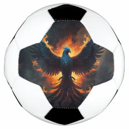 Phoenix Bird Rising met vlammen Voetbal