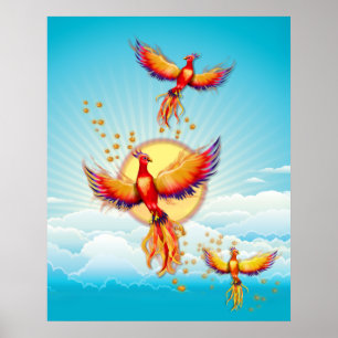Phoenix Bird Rising Poster