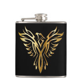 Phoenix Bird Wrapped Vinal Flask Heupfles (Voorkant)