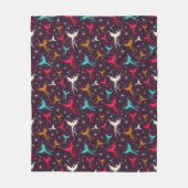Phoenix Birds Figuur Patroon Fleece Deken (Voorkant)
