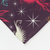 Phoenix Birds Figuur Patroon Fleece Deken (Hoek)