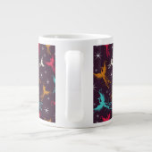 Phoenix Birds Figuur Patroon Grote Koffiekop (Achterkant)