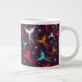 Phoenix Birds Figuur Patroon Grote Koffiekop (Rechts)
