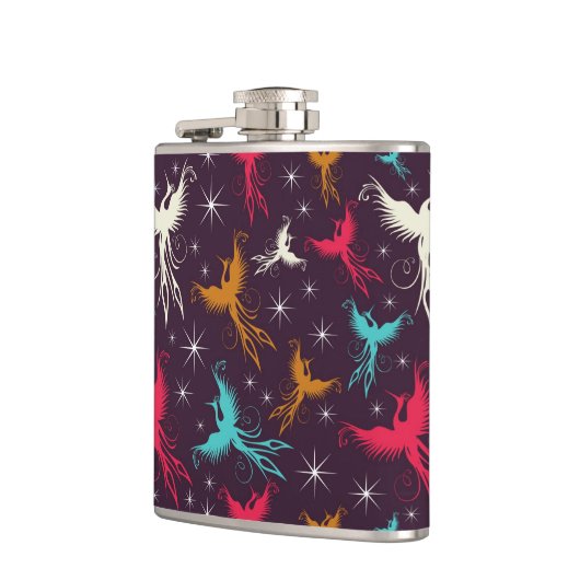 Phoenix Birds Figuur Patroon Heupfles (Links)