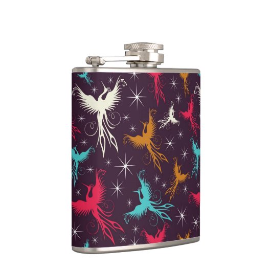 Phoenix Birds Figuur Patroon Heupfles (Rechts)